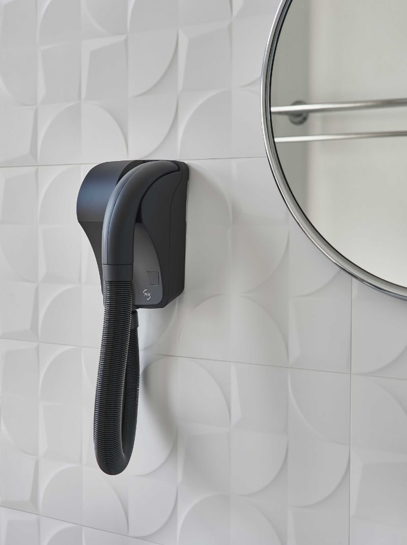 Wall-mounted hair dryers