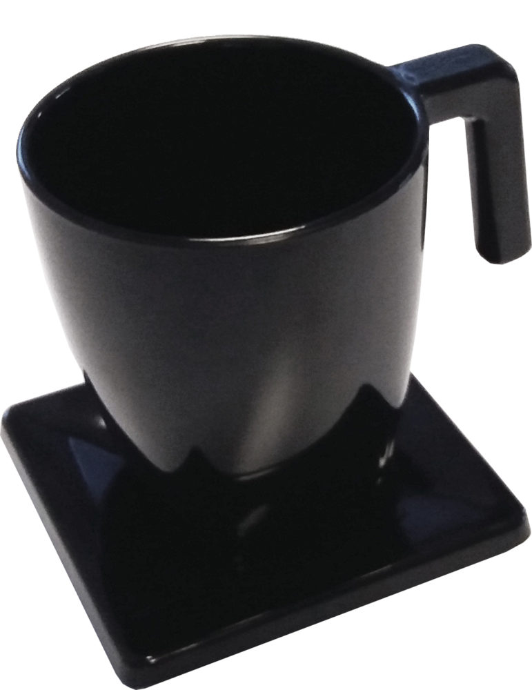 MAESTRO 1 cup 200ml / 1 saucer black
