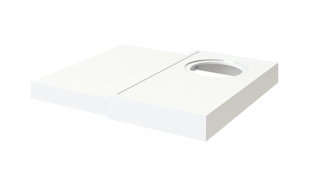 ORCHESTRO Trays with hole white