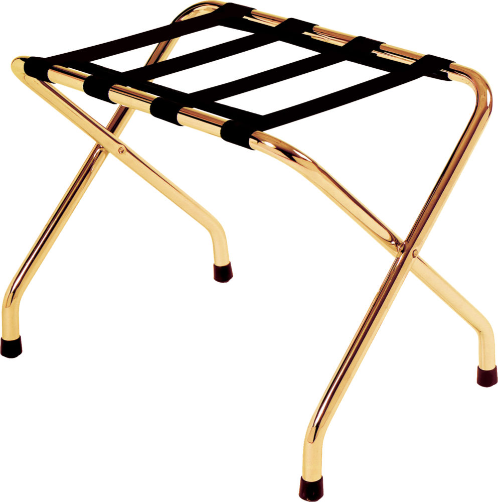 Luggage rack copper colored metal