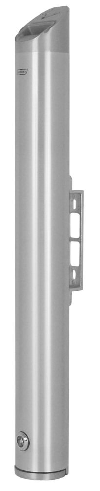 Ashtray TOTEM tubular wall mounted aluminium 3.4L