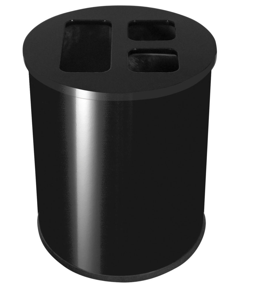 Recycling bin 40L black
