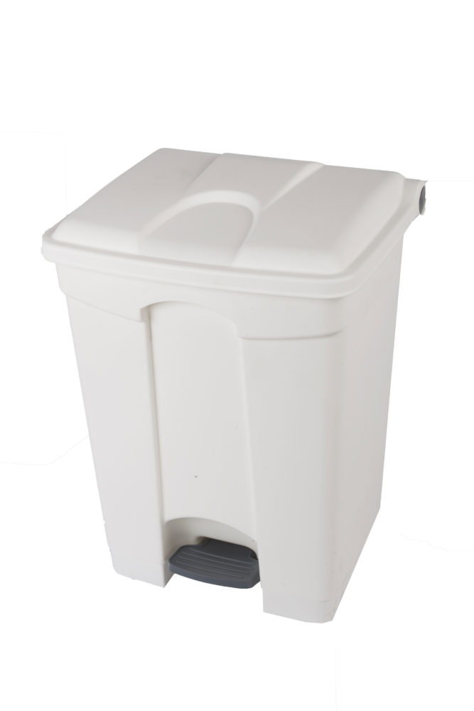 White plastic container 70L white lid