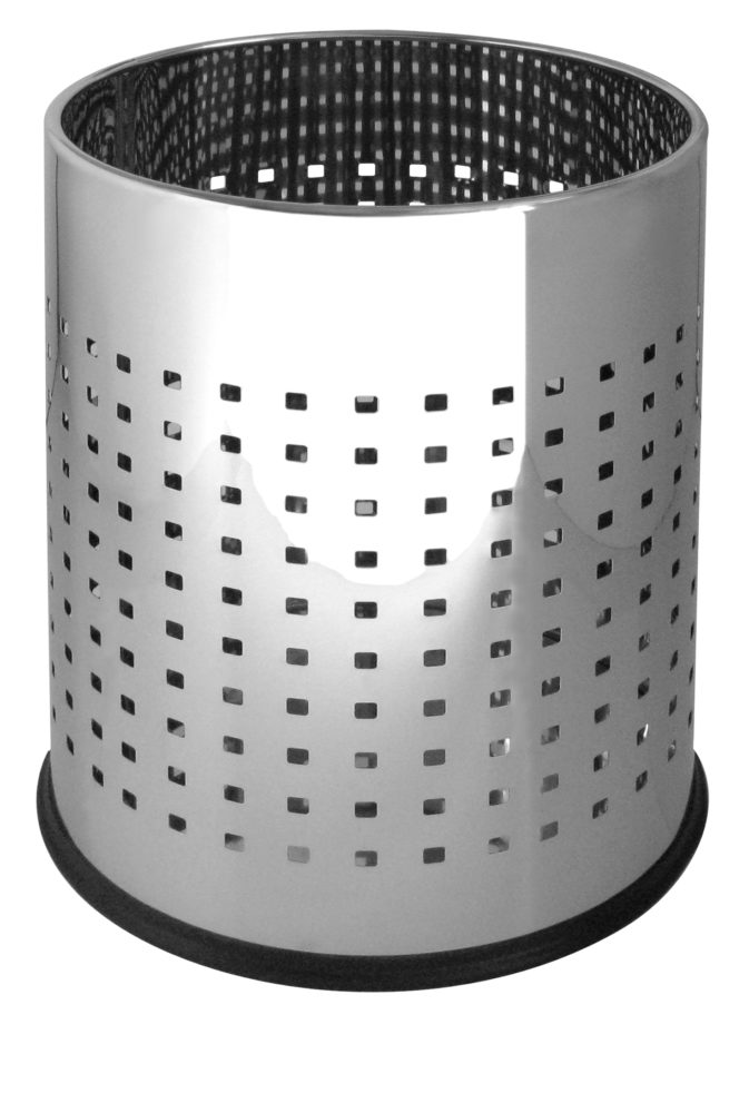 Round beaker perforated 10L stainless steel mirror